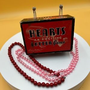 Antique American Hearts Parker Brothers board game, valentines decor